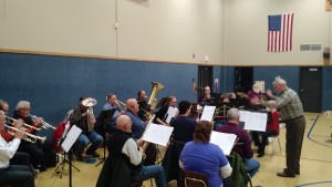 21 members of the New Horizons Concert Band play in chapel service Dec. 1st, 2015