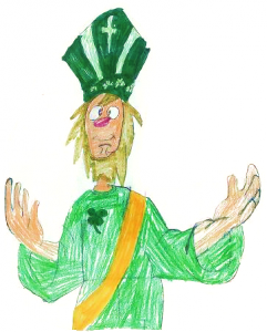 St. Patrick, as drawn by one of our children