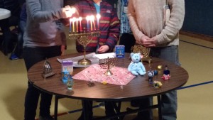 Lighting the Hanukkah Candles