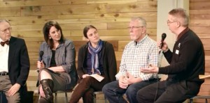 Chaplain Chris Haughee participates in a panel discussion on trauma and resilience in the foster care system