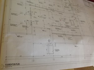 "building on a firm foundation!" detail for the support needed for the main floor, new footings in basement