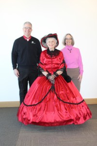 Chaplain Chris, Loy C. and Janet Tatz pose for a photo before the Tea.